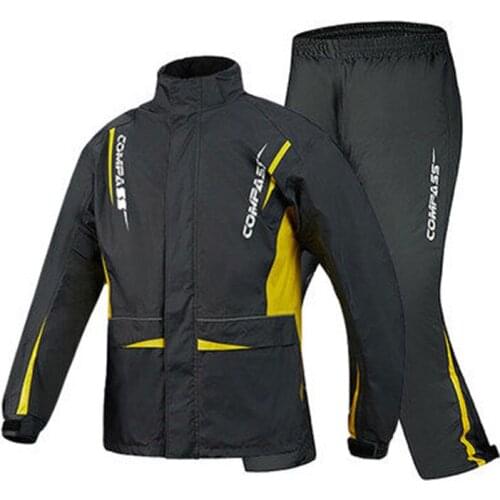 NERVE Motorcycle Raincoat Jacket Waterproof Suit Windproof Biker Raincoat Pants Motocross Impermeables With Reflective Clothing