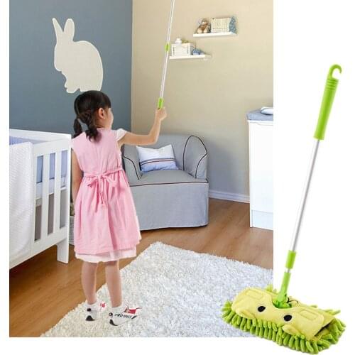 2021 NEW Arrival Childrens Simulation Broom Mop and Dustpan Set Kindergarten Toys Baby Mini Play House Sweeping Cleaning Toy