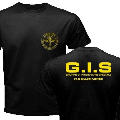 New Police Gis Gruppo Di Intervento Speciale Swat Italian Special Forces New Fashion O-Neck Men Tees T Shirts