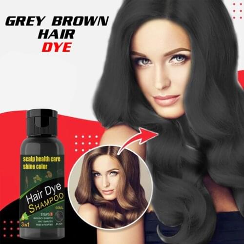 NEW 60ml Disposable Hair Dye Cream Natural Hair Strong Gel Cream Hair Dye For Women Men To Cover Gray Hair Hair Dye