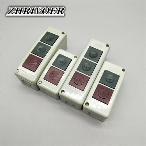 PB-2/PB-3/BT-2/BT-3 on/Off Momentary Push button Switch AC 250V 3A for Motor Control Switch with Plastic Box