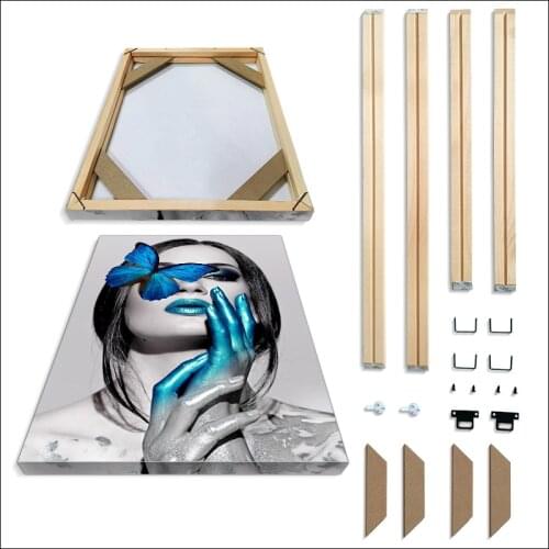 Solid Wood Picture Frame Painting Frame Factory Provides Picture DIY Frame Wall Painting 40X50 40X60 50X70 60X80CM Gift Giving