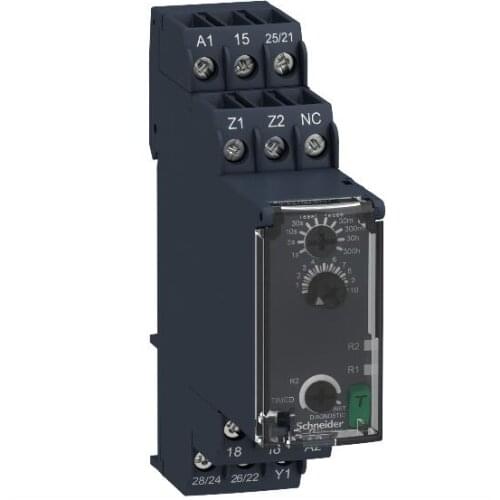 RE22R2AMR On-delay Timing Relay - 0.05s…300h - 24…240V AC/DC - 2C/O