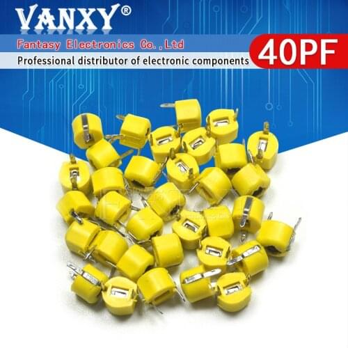 20pcs 40P 40PF 6mm JML06-1 DIP trimmer Adjustable capacitor
