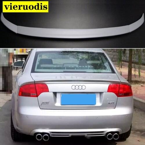 A4 B7 PU ABT Style Rear Trunk Lip Spoiler Wing For Audi A4 B7 2005-2008 Unpainted