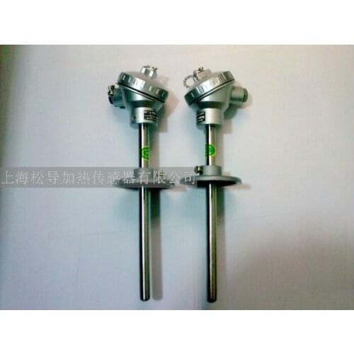 WZP-330 Pt100, platinum thermistor, with movable flange, temperature sensor probe diameter 16 mm