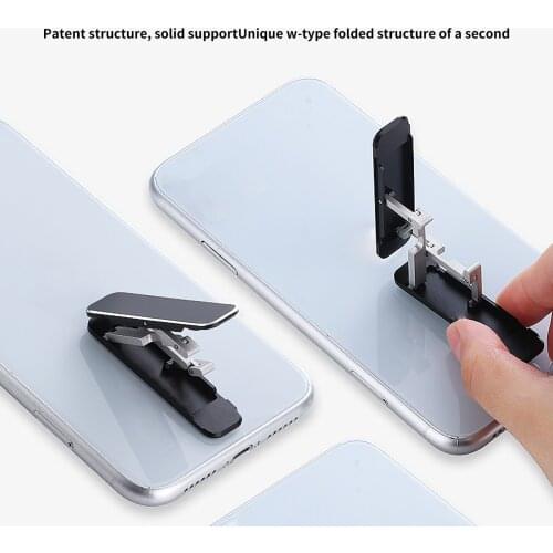 Universal Mini Size Aluminum Portable Folding Desk Mount Holder Bracket Mobile Phone Cradle Foldable Stand For Cellphone