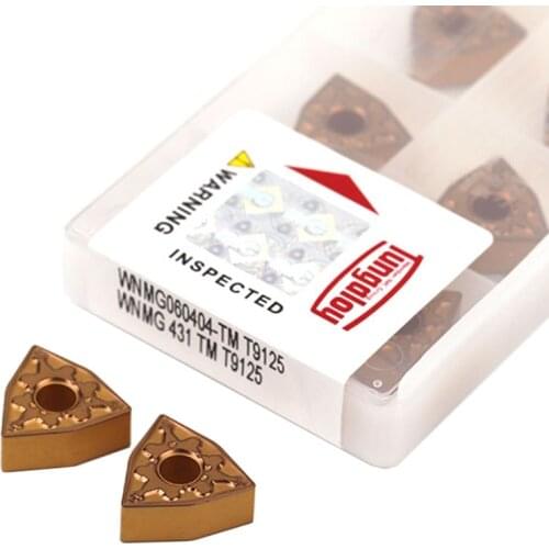 WNMG060404-TM T9125 External Turning Tools WNMG060408 WearResistant Carbide Inserts CNC Lathe Machining Tools Steel Cutting Tool