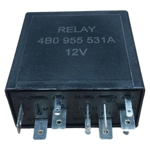 4B0955531A 377 11 Pin Replace Compatible with Jetta Audi-A4 Golf-PassatB5 Intermittent Delay Wiper Motor Control Relay