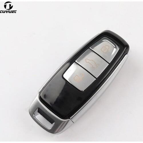 Replacement Smart Remote Key Shell Metal edge for Audi A6 A8L after 2018 Car Key Blanks Case