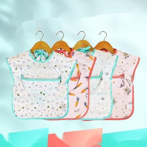 1Pcs Quality Bib Adjustable Baby Bibs Plastic Waterproof Lunch Feeding Bibs Baby Cartoon Feeding Cloth Children Baby Apron De
