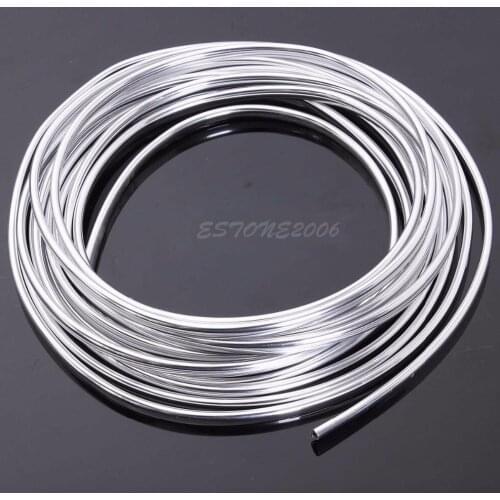15M Chrome Moulding Trim Strip Car Door Edge Scratch Guard Protector Cover New