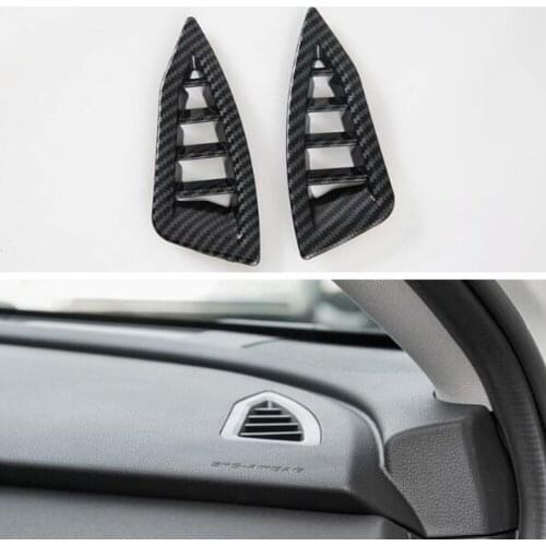 For Subaru Outback 2021 Car Dashboard Air Vent Frame Trim Styling ABS Auto Moldings 2pcs