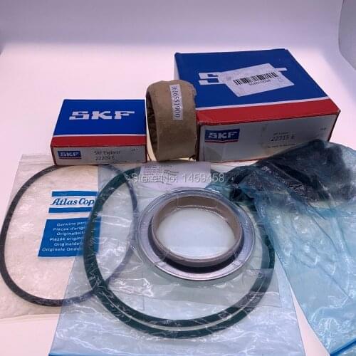 Free shipping genuine air end rebuidling gearbox overhaul kit 2906056900(2906-0569-00) for AC GA90-160 screw air compressor