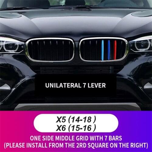 3-Color Decoration Grille For BMW X1 X3 X5 X6 X7 X8 F15 F16 F25 F48 F49 E53 E70 E71 E72 E82 E84 G01 G05 G07 G08 Car Accessories