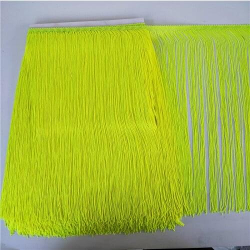 5yards /lot Polyester Tassel Fringe Lace Trim Ribbon Sew Latin Dress Stage Garment Curtain Accessories 50cm Width