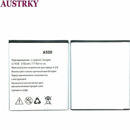 New A500 Battery For EXPLAY A500 Phone 2100mAh Baterij Batterie Batteries + Tracking Code