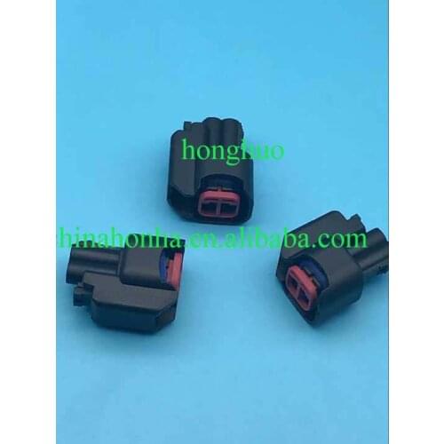 Free shipping ev6 ev14 US CAR Fuel 2 Pin Female EV6 Fuel Injector Electrical Connector Plug for Delphi