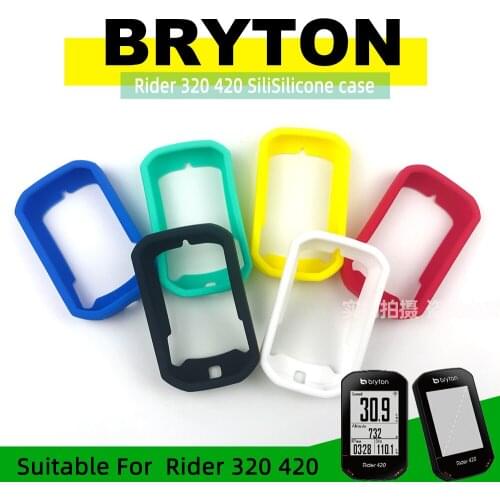 Bryton Rider 420 Rider 320 Case Bike Computer Silicon Cover Cartoon Rubber Cover + HD film (For Bryton420)