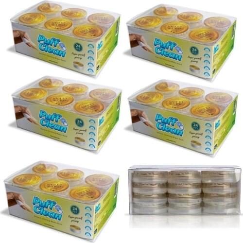 Pufai Puff Clean Natural Cleaning Wipes General Cleaning and Hygiene Purposes 120 Capsules 5 Boxes
