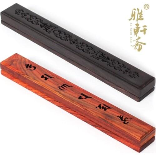 Zhai Xiang Tan mahogany incense censer TZ line lying incense incense censer ebony wood box wood Buddha