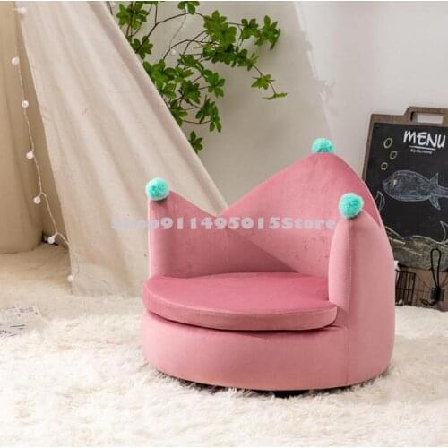 Childrens Sofa Crown Girl Princess Baby Sofa Chair Cute Sofa Seat Lazy Tatami Small Sofa
