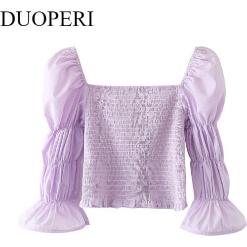 DUOPERI Blouses With Sleeves
