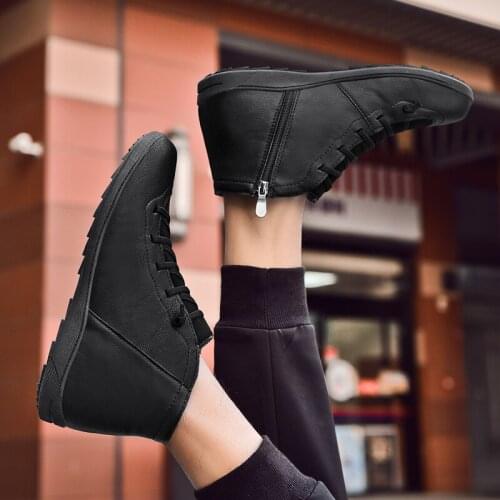 Dress Boots Men Ankle Boots For Men Casual Mens Sneakers Coturno Black Shoes Cowboy Chelsea Mens Winter Home Rubber Leather