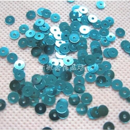 4mm round sequins PVC blue glitter DIY stage clothing accessories wedding decorations