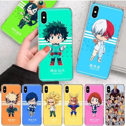 My Hero Academia deku bakugou Boku no Hero Academia Soft Cover Phone Case For Apple Iphone 12 11 Pro XS X Max XR 7 8 6 6S Plus 5