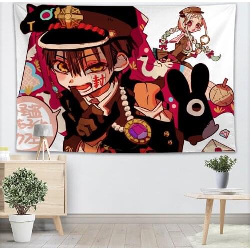 New Jibaku Shounen Hanako Kun Tapestry Yugi Amane Home Party Decorative Tapestries Beach Towel Blanket Wall Tapestry Ornament