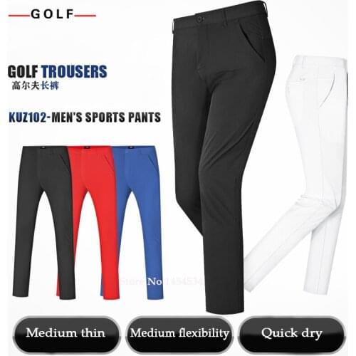 Send Socks! PGM Summer Golf Mens Trousers Clothing Casual Sports Pants Comfortable Stretch Quick Dry Male Tennis Baseball Wear