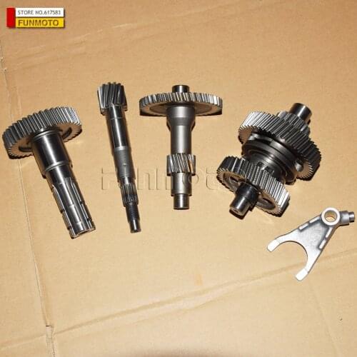 Shift gear/reverse gear/output shaft/drive shaft/fork fit for GY6 wangye engine