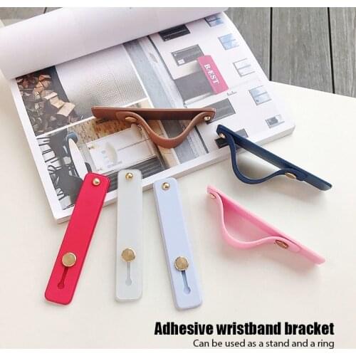 Wrist Strap Back Sticker Silicone Phone Holder Universal Phone Stand for iPhone Samsung Xiaomi Huawei Adhesive Wristband Bracket