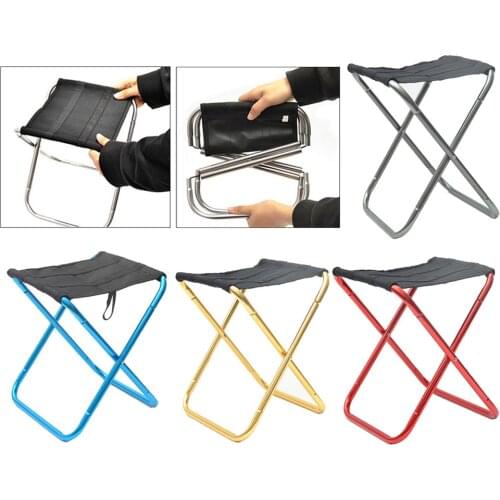 Mini Portable Folding Chair Outdoor Camping Fishing Picnic Bbq Beach Chair Seat Backpacking Seat Camping Stool