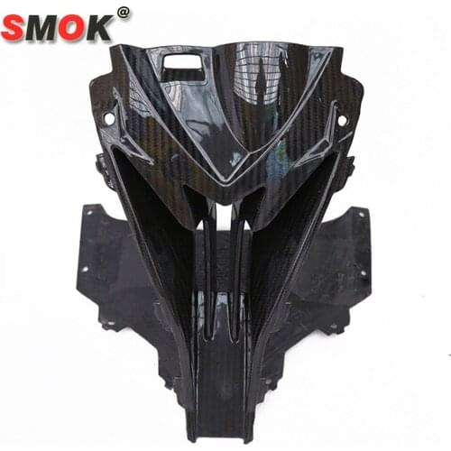 SMOK Front Head Carbon Fiber For BMW S1000RR S 1000 RR 2015-2018 Motorcycle Nose Cowl Air Intake Full Fairing Kits Covers