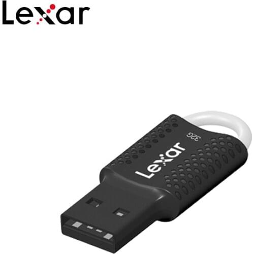 Lexar JumpDrive V40 USB Flash Drive 16GB 32GB 64GB Black Pen Drive USB 2.0 Compact plug and play Design Memory Stick Pendrive