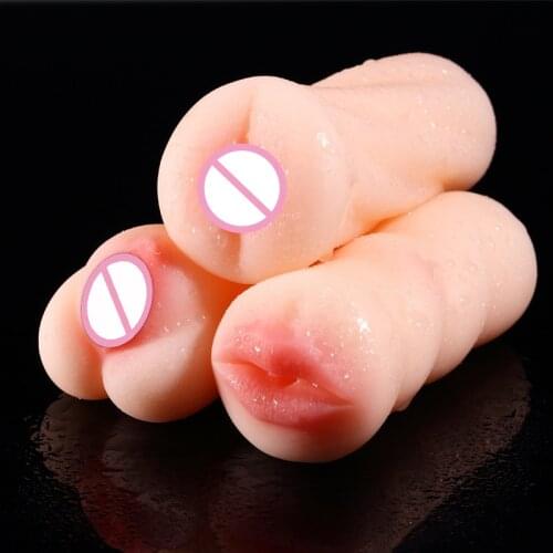 Vagina for Men Toy Sex Toys 4D Realistic Anal Oral Deep Throat Male Masturbator Silicone Artificial Vagina Mouth Erotics Anus