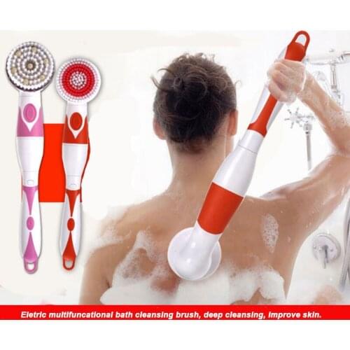 Waterproof Bath Brushes Long Handle Shower Back Scrubber Skin Cleaning Brushes Bathroom Accessories Cleaning Tool