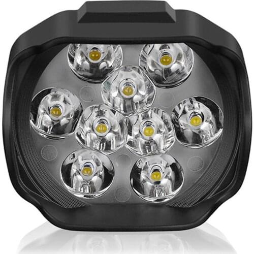 1pc New Motorcycle Headlight 9 LED 6W DC12V Super Bright Fog Spot White Work Light Motorcycle Electric Bicycle Light Product