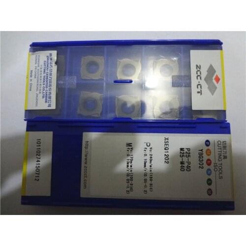 10PCS/SET Three face edge milling insert YBG302 XSEQ1202 free shipping