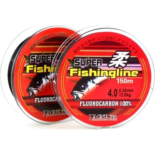 100/150/200 Nylon Fishing Line Super Strong Fluorocarbon Coated Fishing Leader Line Wear-resistant Saltwater Carp Fishing Wire