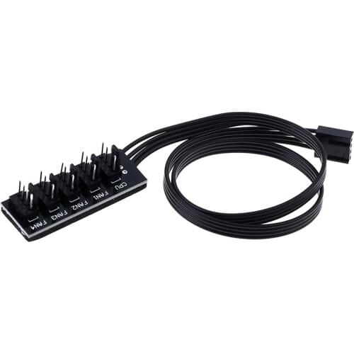 40cm 1 to 5 4-pins Molex TX4 PWM Fan CPU Hub Computer PC Case Chasis Cooler Power Extension Cable Splitter Adapter Controller