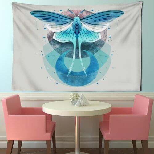 Abstract Butterfly Tapestry Wall Hanging Psychedelic Bohemian Tapiz Kawaii Dormitory Bedroom Home Decor