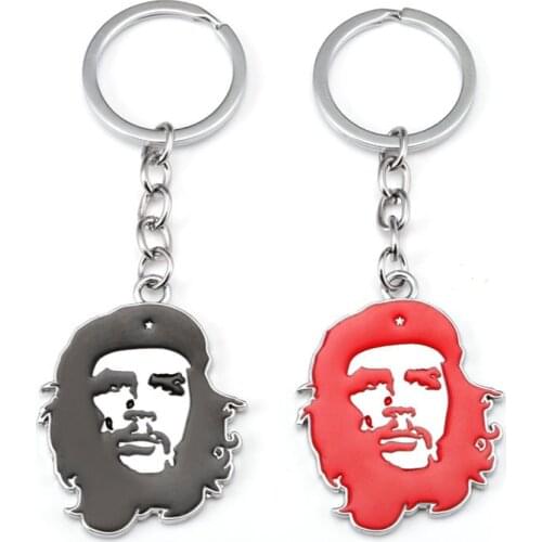 Car Keychain Ernesto Che Guevara Logo Keychain Ring Holder for Argentina BMW Audi Ford Focus Jeep Honda Opel Dodge Nissan Toyota