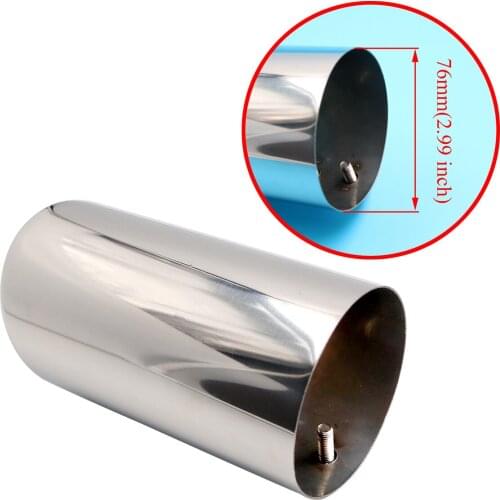 Car Tail Exhaust Muffler Throat Line Rear Mufflers Pipe Tip Tailpipe Silencer Universal Accessories