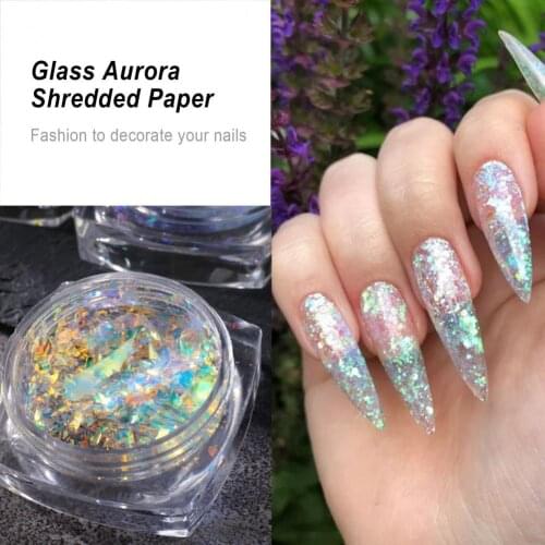 Beautiful Nail Glitter Attractive Convenient Portable Cellophane Nail Art Decals Gravel Manicure Glitter for Photography
