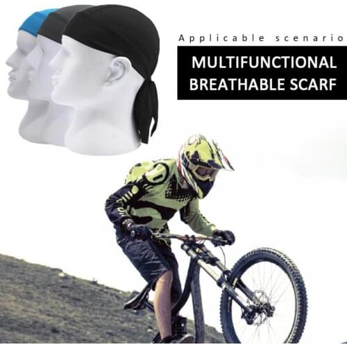 Outdoor Riding Quick-drying Sports Headband Moisture Wicking Breathable Sunscreen Hood Pirate Scarf Small Cycling Caps