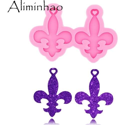 DY0001 Shiny S/M/L Mini earrings mold DIY Handmade eardrop epoxy mould Silicone Molds fashion jewelry