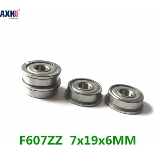 F607zz Abec-5 (10pcs) 7x19x6mm Flanged Ball Bearings